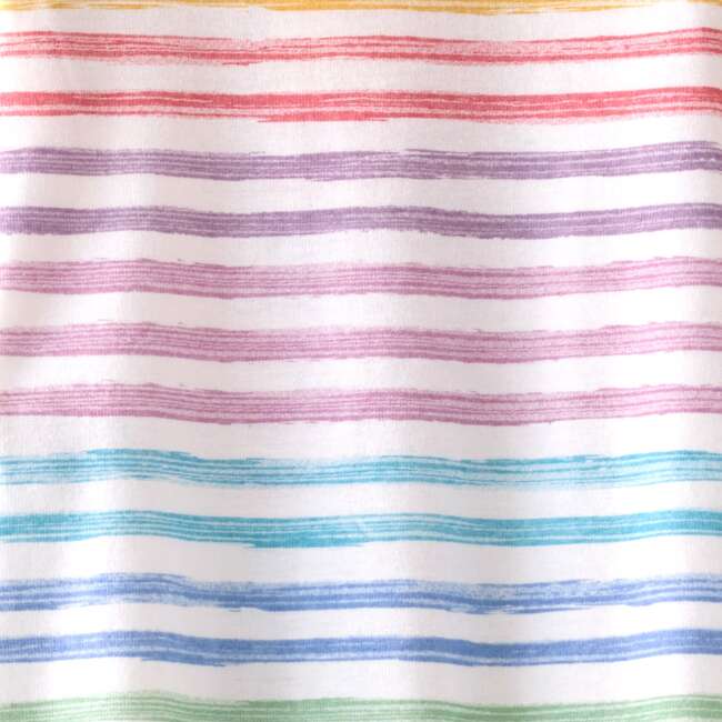 CRUZ Snug Fit Footed Sleeper, Sunny Pink Rainbow