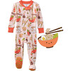 CRUZ Snug Fit Footed Sleeper, Pink Dim Sum Fun - Footie Pajamas - 1 - thumbnail