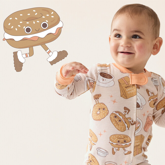 CRUZ Snug Fit Footed Sleeper, Schmear