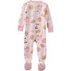 CRUZ Snug Fit Footed Sleeper, Pink Milk N' Cookie Crew - Footie Pajamas - 4