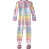 CRUZ Snug Fit Footed Sleeper, Sunny Pink Rainbow - Footie Pajamas - 4