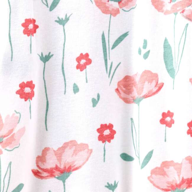 CRUZ Snug Fit Footed Sleeper, Floral Fields