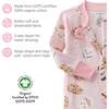 CRUZ Snug Fit Footed Sleeper, Pink Milk N' Cookie Crew - Footie Pajamas - 5