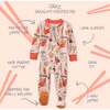 CRUZ Snug Fit Footed Sleeper, Pink Dim Sum Fun - Footie Pajamas - 3