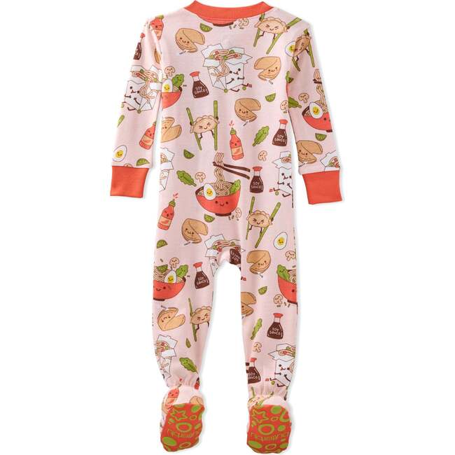 CRUZ Snug Fit Footed Sleeper, Pink Dim Sum Fun - Footie Pajamas - 4