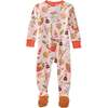 CRUZ Snug Fit Footed Sleeper, Pink Dim Sum Fun - Footie Pajamas - 4
