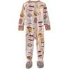 CRUZ Snug Fit Footed Sleeper, Choc Full of Cute - Footie Pajamas - 4 - thumbnail