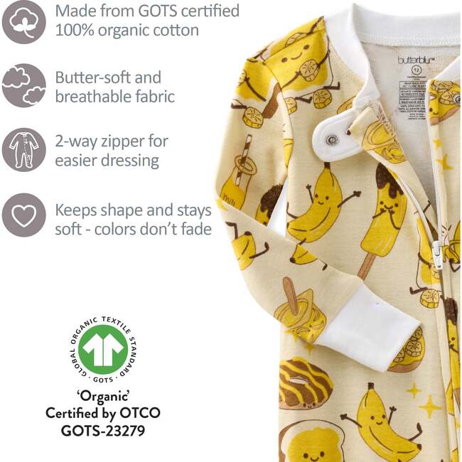 CRUZ Snug Fit Footed Sleeper, Peeling Good - Footie Pajamas - 6