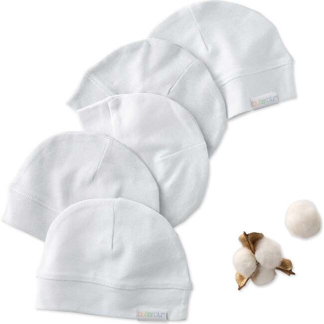 CHARLIE 5-Pack Caps, White