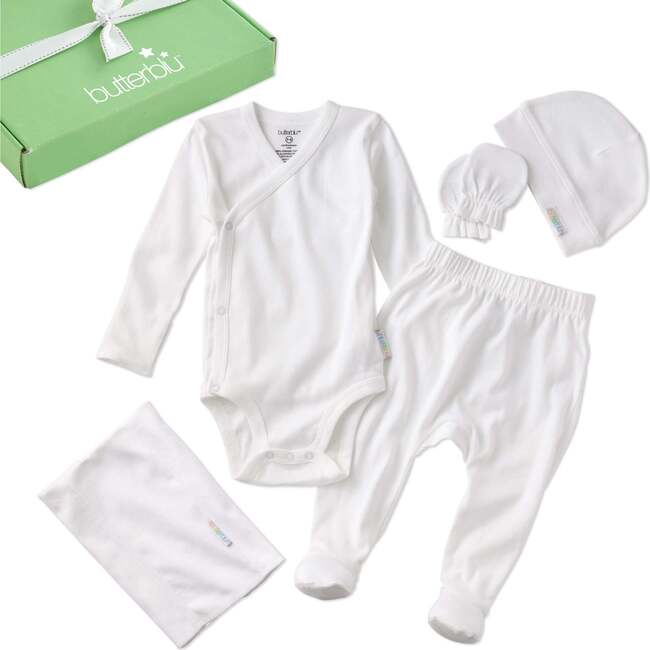 CHECK ME OUT BABY 6-Piece Gift Set, White