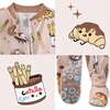 CRUZ Snug Fit Footed Sleeper, Choc Full of Cute - Footie Pajamas - 7 - thumbnail