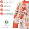 CRUZ Snug Fit Footed Sleeper, Pink Dim Sum Fun - Footie Pajamas - 6