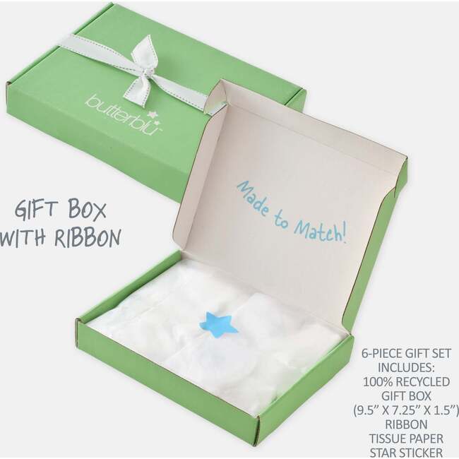 CHECK ME OUT BABY 6-Piece Gift Set, White - Mixed Apparel Set - 3