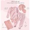 CHECK ME OUT BABY 6-Piece Gift Set, Pink Check - Mixed Apparel Set - 3 - thumbnail
