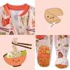 CRUZ Snug Fit Footed Sleeper, Pink Dim Sum Fun - Footie Pajamas - 7