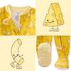 CRUZ Snug Fit Footed Sleeper, Mac to my Cheese - Footie Pajamas - 7