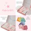 CHECK ME OUT BABY 6-Piece Gift Set, Pink Check - Mixed Apparel Set - 6 - thumbnail