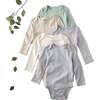 BLAKE 5-Pack Long Sleeve Bodysuit, Seafoam - Onesies - 1 - thumbnail