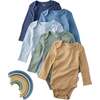 BLAKE 5-Pack Long Sleeve Bodysuits, Terra - Onesies - 1 - thumbnail