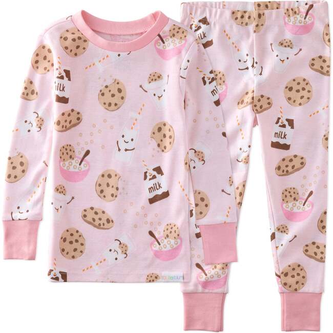 ZEN 2-Piece Pajama, Pink Milk N Cookies Crew