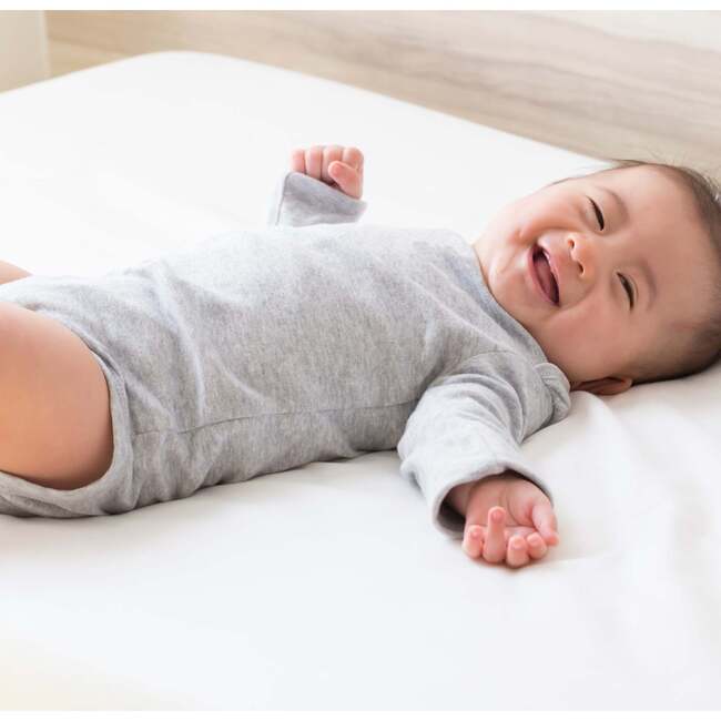 BLAKE 5-Pack Long Sleeve Bodysuit, Stone