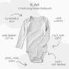 BLAKE 5-Pack Long Sleeve Bodysuits, White - Onesies - 3 - thumbnail