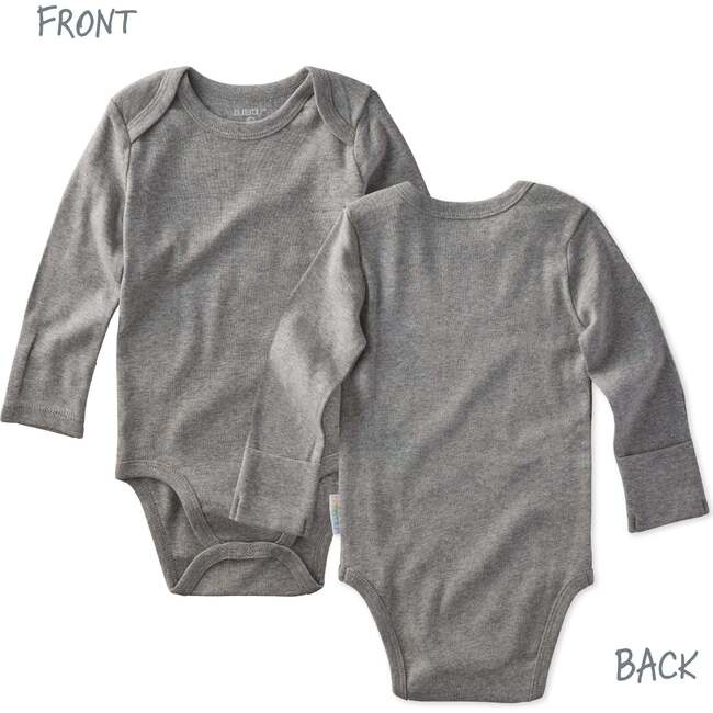 BLAKE 5-Pack Long Sleeve Bodysuit, Stone - Onesies - 4