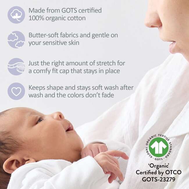 CHARLIE 5-Pack Caps, Frost - Hats - 5