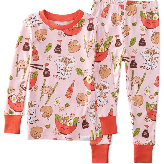 ZEN 2-Piece Pajama, Pink Dim Sum Fun