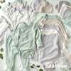 BLAKE 5-Pack Long Sleeve Bodysuit, Seafoam - Onesies - 5 - thumbnail