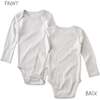 BLAKE 10-Pack Long Sleeve Bodysuit, White - Onesies - 4