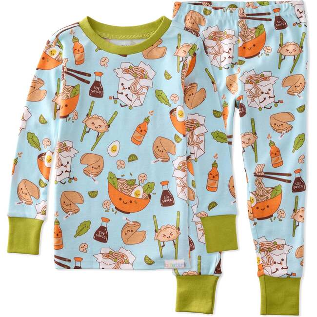 ZEN 2-Piece Pajama, Blue Dim Sum Fun