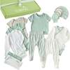 WELCOME HOME BABY 14-Piece Gift Set, Sage Twinkle - Mixed Apparel Set - 1 - thumbnail