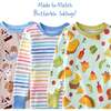 ZEN 2-Piece Pajama, Sunny Blue Rainbow - Pajamas - 7 - thumbnail