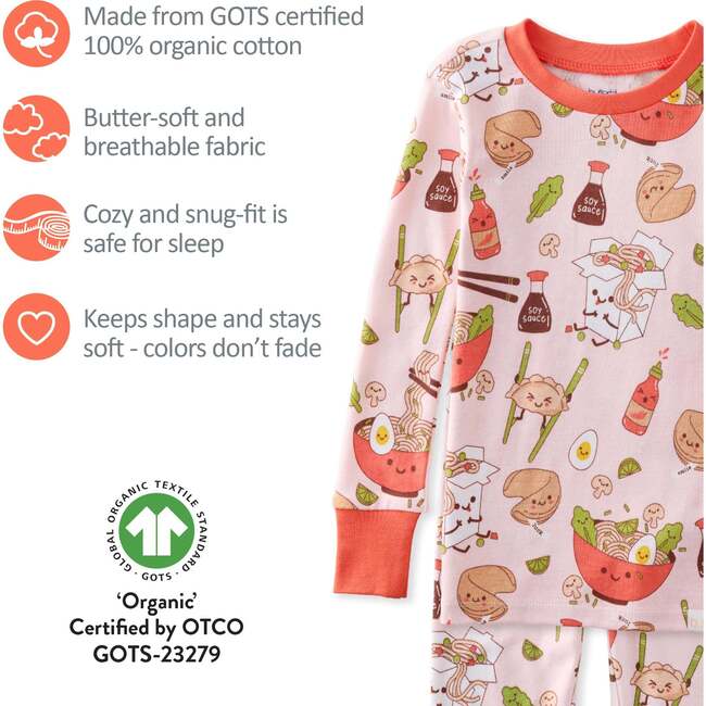 ZEN 2-Piece Pajama, Pink Dim Sum Fun - Pajamas - 5