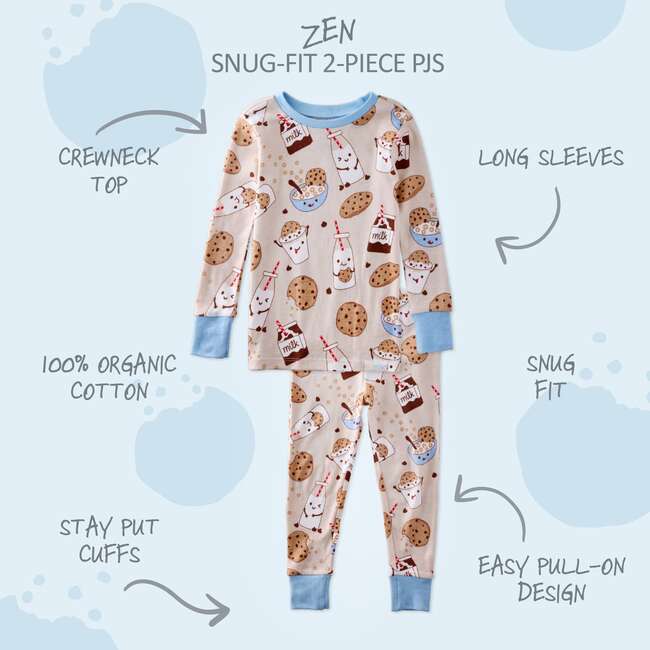 ZEN 2-Piece Pajama, Milk N Cookie Crew - Pajamas - 4