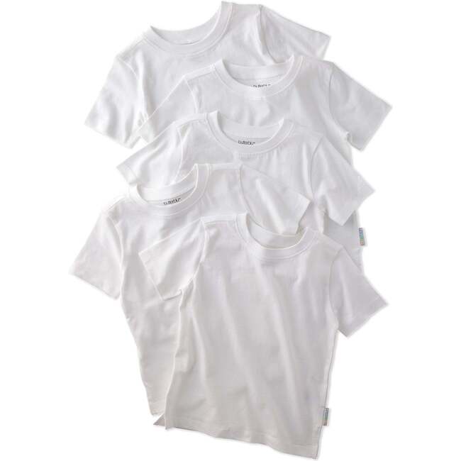 TAYLOR 5-Pack Short Sleeve T-Shirts, White