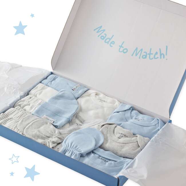 WELCOME HOME BABY 14-Piece Gift Set, Blue Twinkle