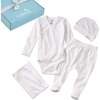 TAKE ME HOME BABY 4-Piece Gift Set, White - Mixed Apparel Set - 1 - thumbnail