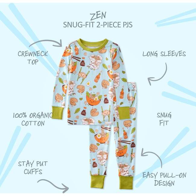 ZEN 2-Piece Pajama, Blue Dim Sum Fun - Pajamas - 3