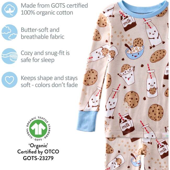 ZEN 2-Piece Pajama, Milk N Cookie Crew - Pajamas - 5