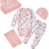 TAKE ME HOME BABY 4-Piece Gift Set, Floral Fields - Mixed Apparel Set - 1 - thumbnail