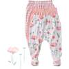 FALLON 3-Pack Footed Pants, Floral Fields Check - Pants - 1 - thumbnail