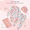 TAKE ME HOME BABY 4-Piece Gift Set, Floral Fields - Mixed Apparel Set - 3