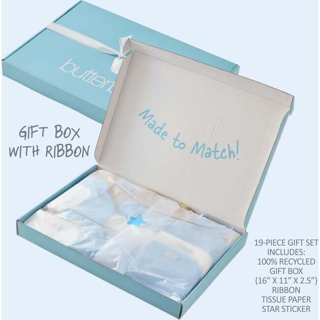 SWEET BEGINNINGS BABY 19-Piece Gift Set, Milk N Cookie Crew - Mixed Apparel Set - 4