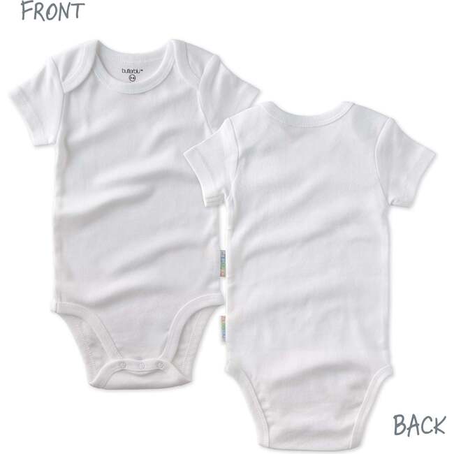 AVERY 5-Pack Short Sleeve Bodysuits, White - Onesies - 4