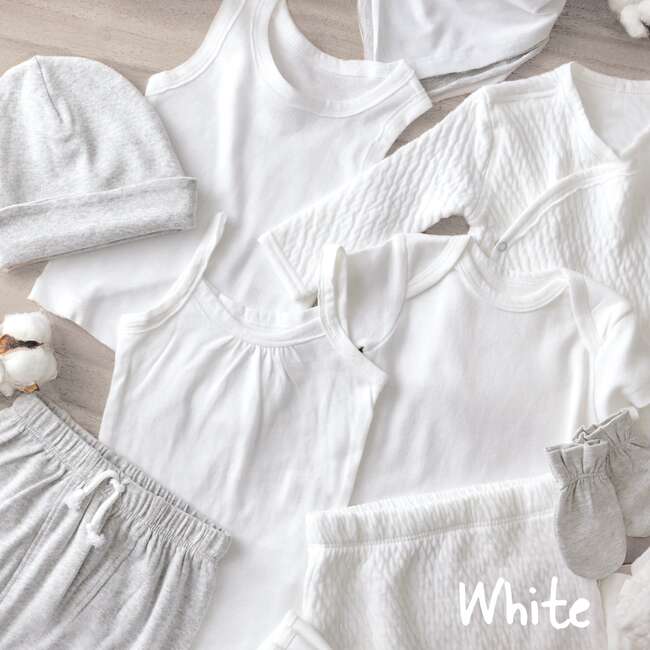 AVERY 5-Pack Short Sleeve Bodysuits, White - Onesies - 5