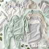 AVERY 5-Pack Short Sleeve Bodysuits, Seafoam - Onesies - 5