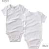 AVERY 10-Pack Short Sleeve Bodysuits, White - Onesies - 4