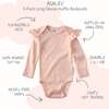 ASHLEY 5-Pack Long Sleeve Ruffle Bodysuits, Sorbet - Onesies - 3